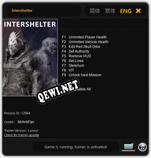 Intershelter: Трейнер +9 [v1.2]
