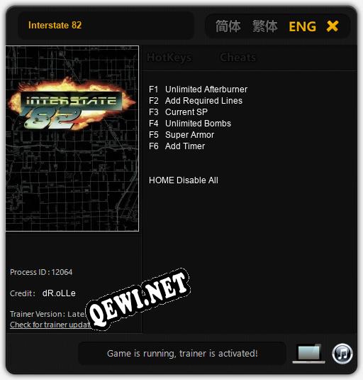 Interstate 82: ТРЕЙНЕР И ЧИТЫ (V1.0.64)