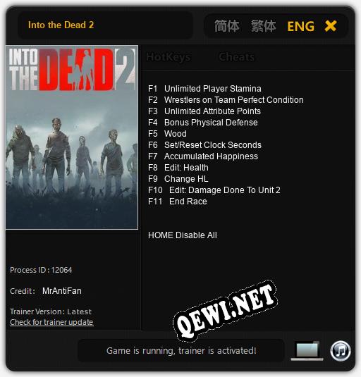 Into the Dead 2: ТРЕЙНЕР И ЧИТЫ (V1.0.17)