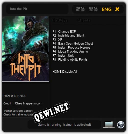 Трейнер для Into the Pit [v1.0.4]