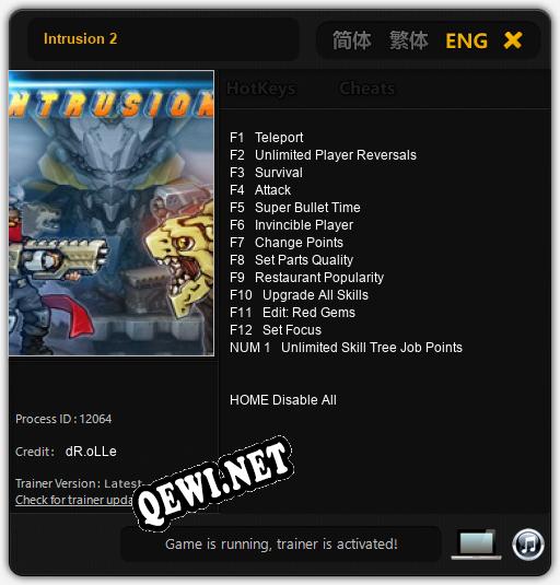 Intrusion 2: ТРЕЙНЕР И ЧИТЫ (V1.0.26)