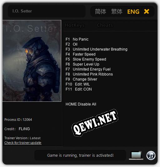 I.O. Setter: ТРЕЙНЕР И ЧИТЫ (V1.0.46)