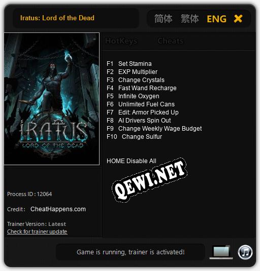 Iratus: Lord of the Dead: ТРЕЙНЕР И ЧИТЫ (V1.0.16)