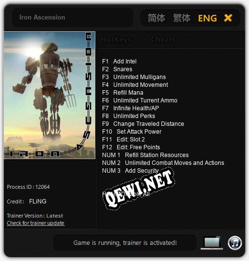 Iron Ascension: ТРЕЙНЕР И ЧИТЫ (V1.0.26)