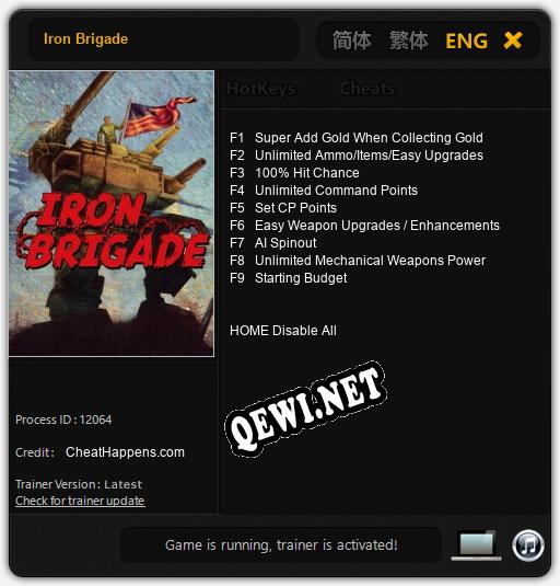 Iron Brigade: ТРЕЙНЕР И ЧИТЫ (V1.0.66)