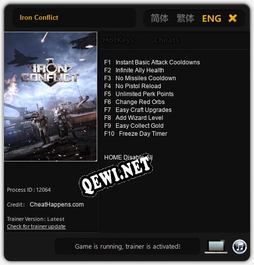 Iron Conflict: ТРЕЙНЕР И ЧИТЫ (V1.0.68)