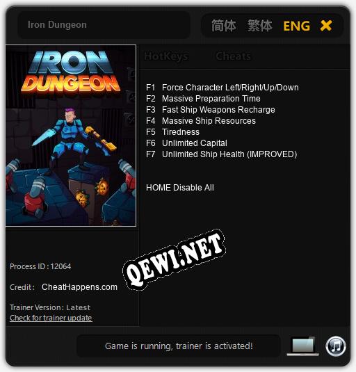 Трейнер для Iron Dungeon [v1.0.4]
