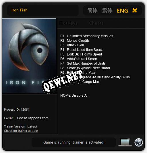 Iron Fish: Читы, Трейнер +11 [CheatHappens.com]