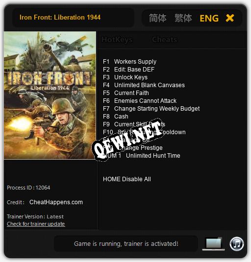 Iron Front: Liberation 1944: Читы, Трейнер +13 [CheatHappens.com]