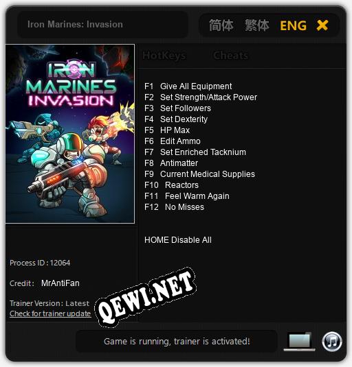 Iron Marines: Invasion: ТРЕЙНЕР И ЧИТЫ (V1.0.32)