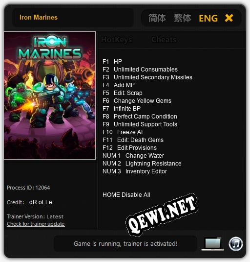 Iron Marines: Трейнер +15 [v1.7]