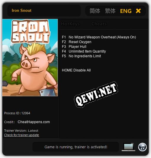 Iron Snout: ТРЕЙНЕР И ЧИТЫ (V1.0.66)