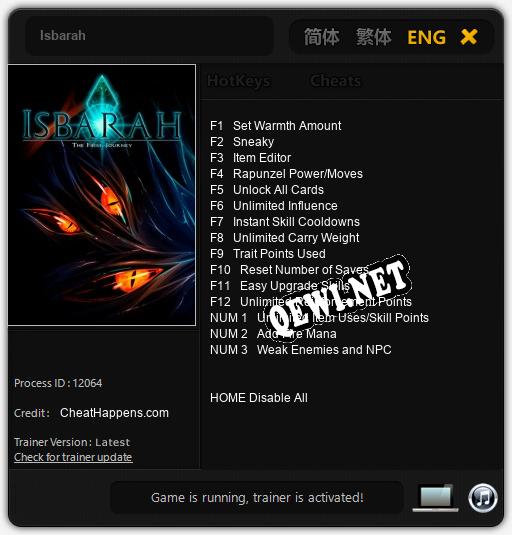 Isbarah: Трейнер +15 [v1.1]