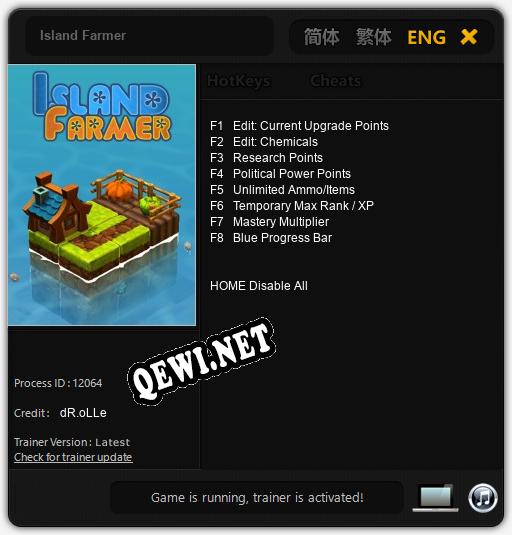 Трейнер для Island Farmer [v1.0.7]
