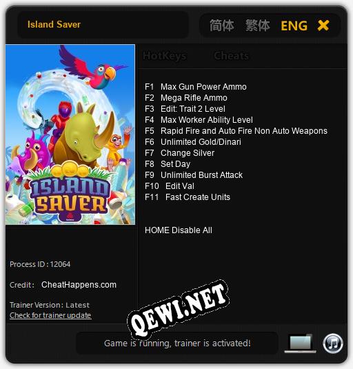 Трейнер для Island Saver [v1.0.4]