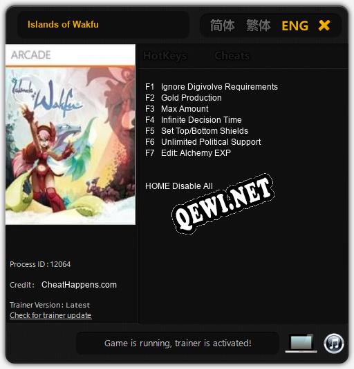 Трейнер для Islands of Wakfu [v1.0.9]