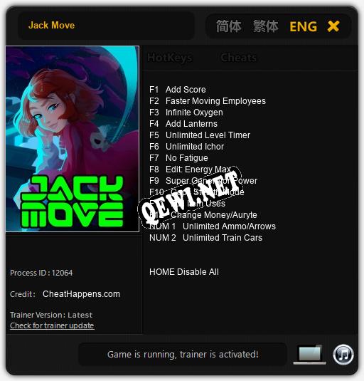 Jack Move: Читы, Трейнер +14 [CheatHappens.com]