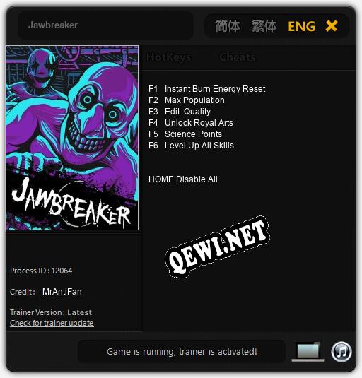 Jawbreaker: Читы, Трейнер +6 [MrAntiFan]