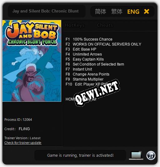 Трейнер для Jay and Silent Bob: Chronic Blunt Punch [v1.0.2]