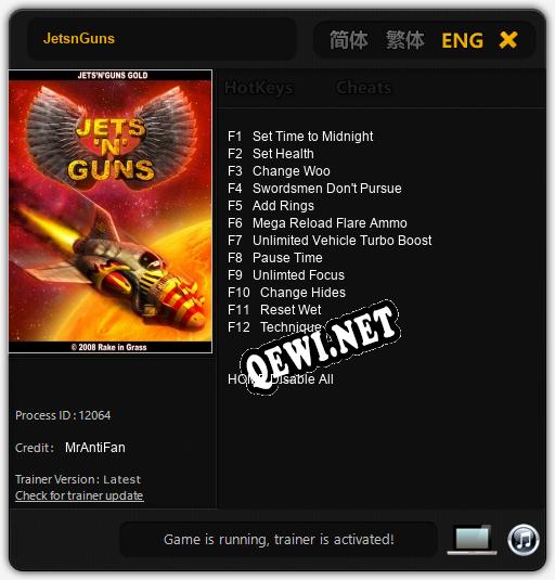 JetsnGuns: Трейнер +12 [v1.3]