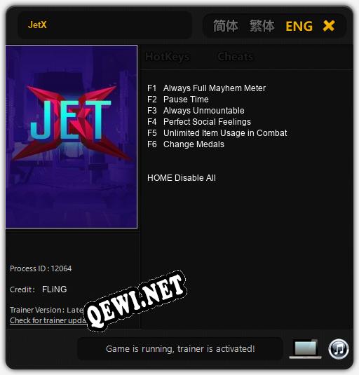 JetX: ТРЕЙНЕР И ЧИТЫ (V1.0.4)