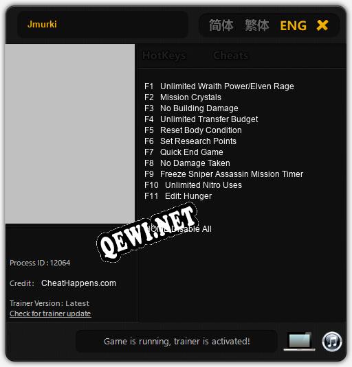 Jmurki: Трейнер +11 [v1.8]