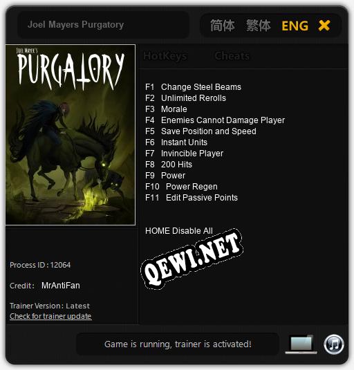 Joel Mayers Purgatory: Трейнер +11 [v1.9]