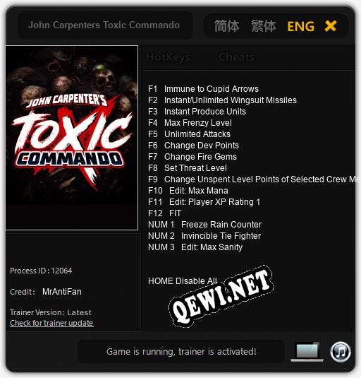 John Carpenters Toxic Commando: Читы, Трейнер +15 [MrAntiFan]