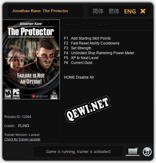 Jonathan Kane: The Protector: Читы, Трейнер +6 [FLiNG]