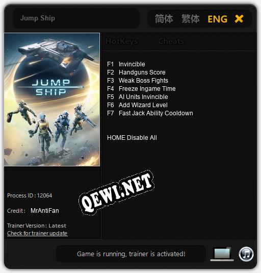 Jump Ship: Трейнер +7 [v1.5]