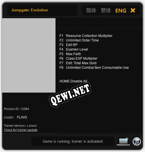 Jumpgate: Evolution: Читы, Трейнер +8 [FLiNG]