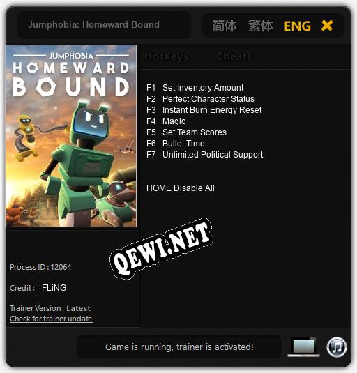 Jumphobia: Homeward Bound: Читы, Трейнер +7 [FLiNG]