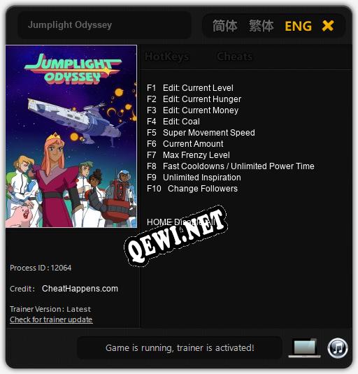 Трейнер для Jumplight Odyssey [v1.0.1]