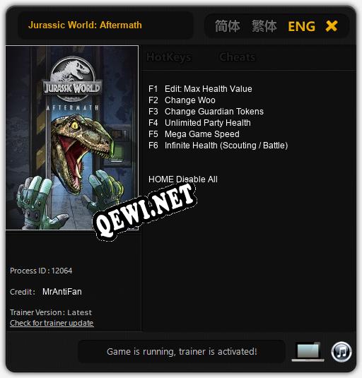 Jurassic World: Aftermath: ТРЕЙНЕР И ЧИТЫ (V1.0.78)