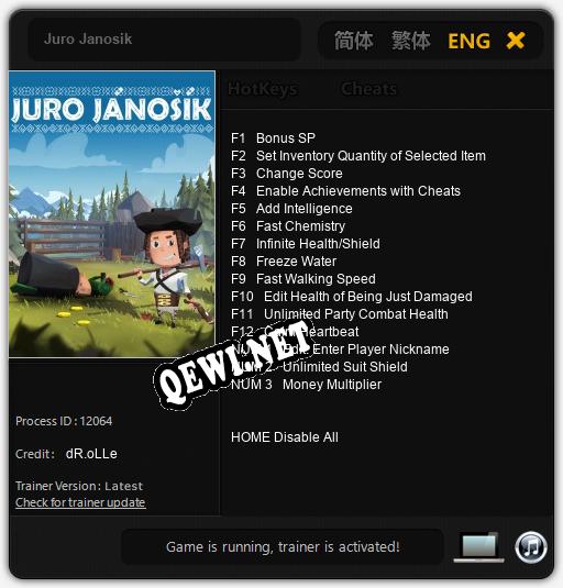 Трейнер для Juro Janosik [v1.0.7]
