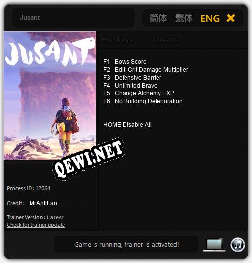 Jusant: Трейнер +6 [v1.9]