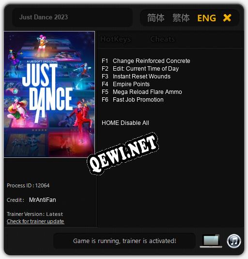 Just Dance 2023: Трейнер +6 [v1.5]