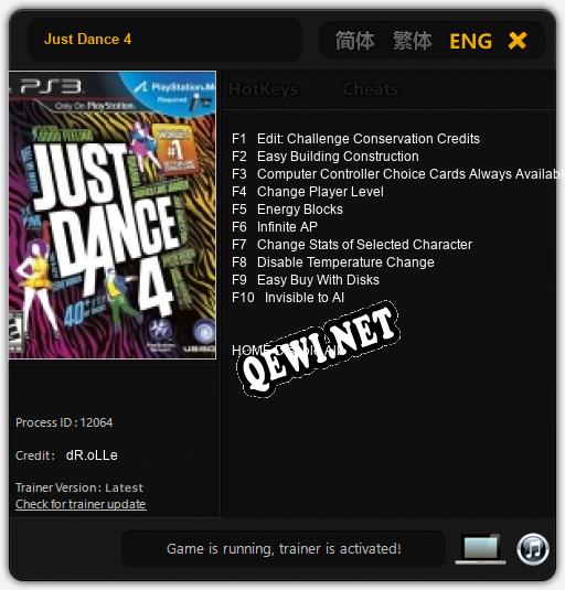 Just Dance 4: ТРЕЙНЕР И ЧИТЫ (V1.0.71)