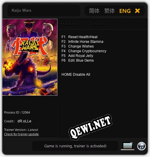 Kaiju Wars: Трейнер +6 [v1.7]