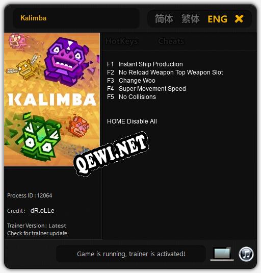 Kalimba: Трейнер +5 [v1.9]