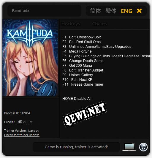 Трейнер для Kamifuda [v1.0.9]