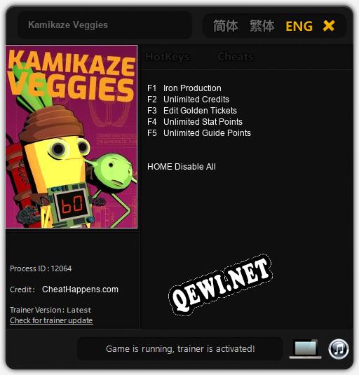 Kamikaze Veggies: Трейнер +5 [v1.9]