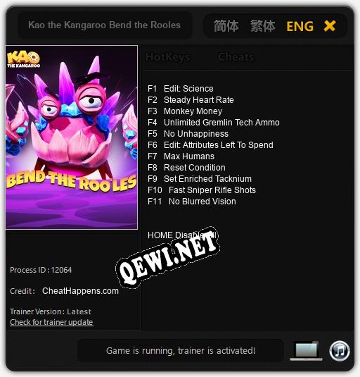 Kao the Kangaroo Bend the Rooles: ТРЕЙНЕР И ЧИТЫ (V1.0.74)