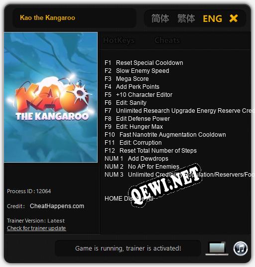 Трейнер для Kao the Kangaroo [v1.0.1]