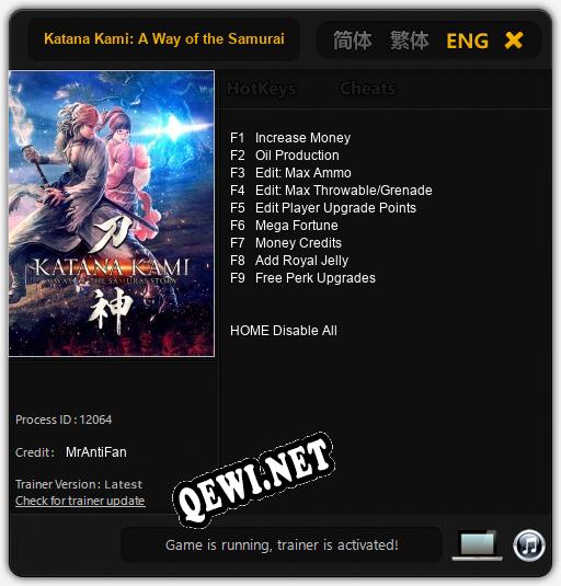 Katana Kami: A Way of the Samurai Story: Читы, Трейнер +9 [MrAntiFan]