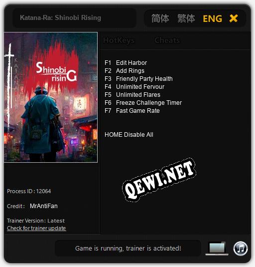 Katana-Ra: Shinobi Rising: Трейнер +7 [v1.7]