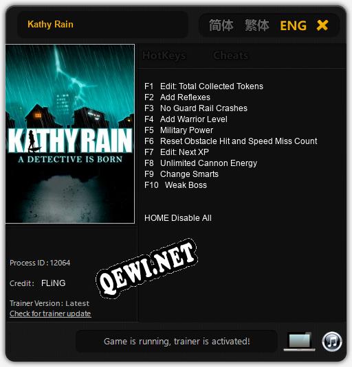 Трейнер для Kathy Rain [v1.0.6]