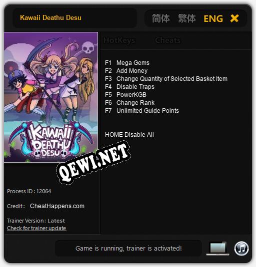 Kawaii Deathu Desu: Читы, Трейнер +7 [CheatHappens.com]