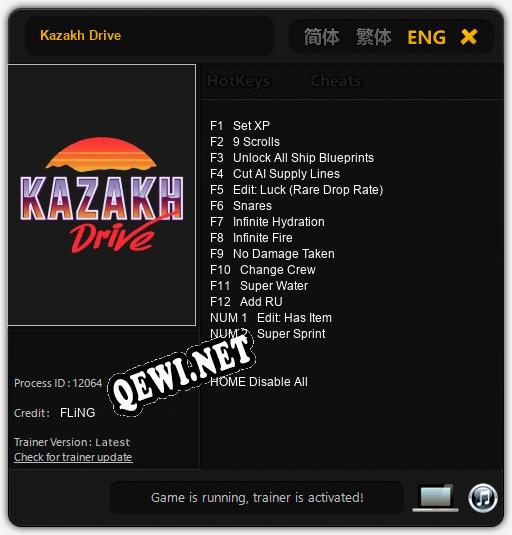 Kazakh Drive: Читы, Трейнер +14 [FLiNG]