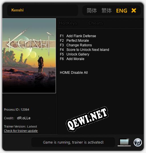 Трейнер для Kenshi [v1.0.8]